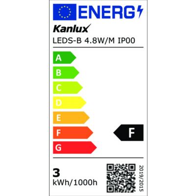 Taśma LED LEDS-B 5m 4,8W/mb 450lm 3000K barwa ciepła 12V DC 24516 KANLUX (24516)